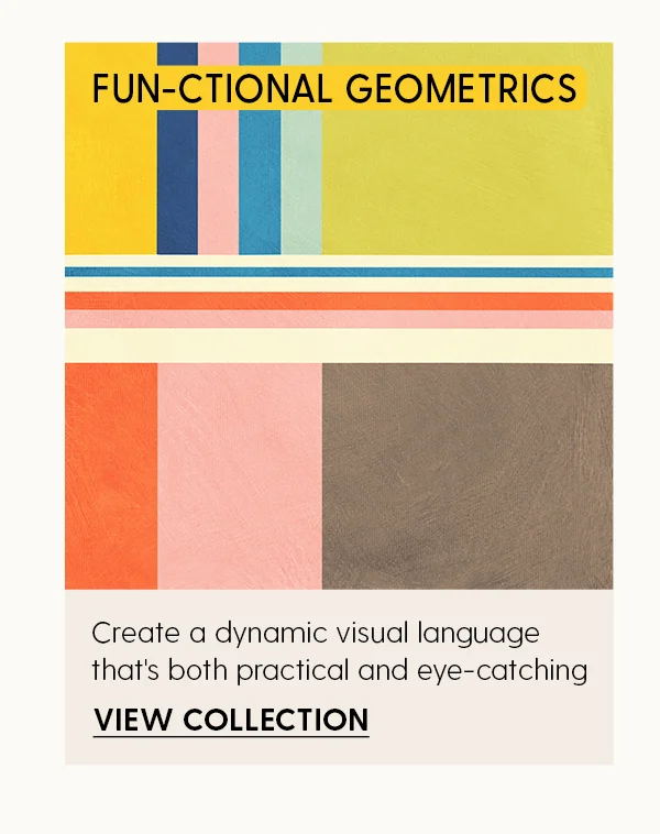 Fun-Ctional Geometrics | Create a dynamic visual language that's both practical and eye-catching | View Collection