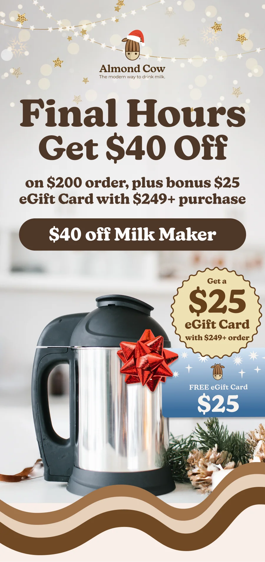 Final hours get $40 off on $200 order