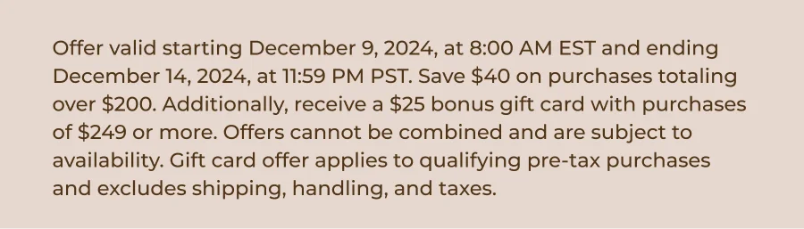 offer valid starting dec 9 - dec 14