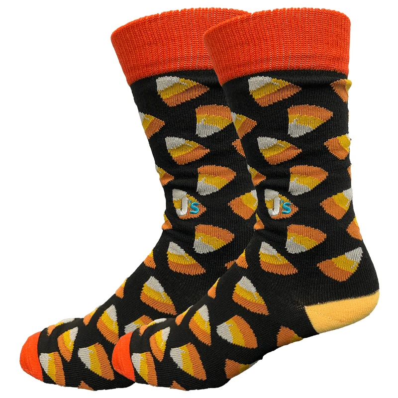Image of Candy Corn Men's Crew Socks