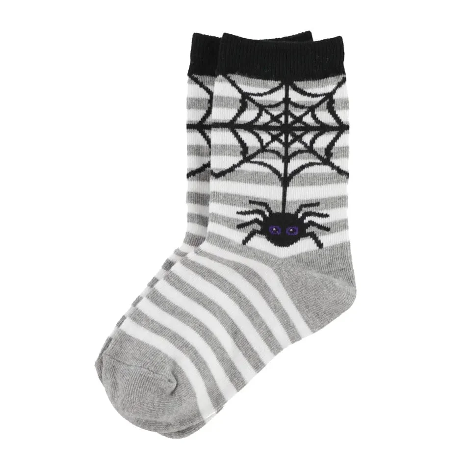 Image of Spider Stripe Kid's Crew Socks