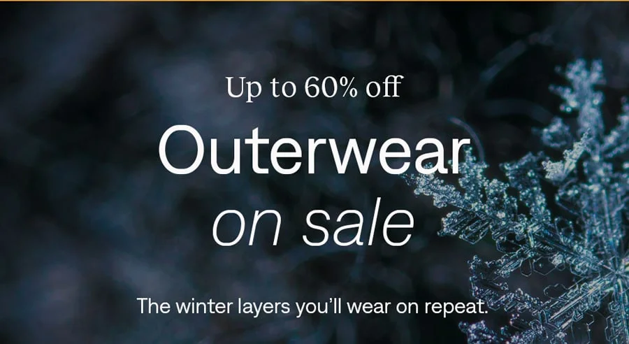 Up to 60% off outerwear on sale