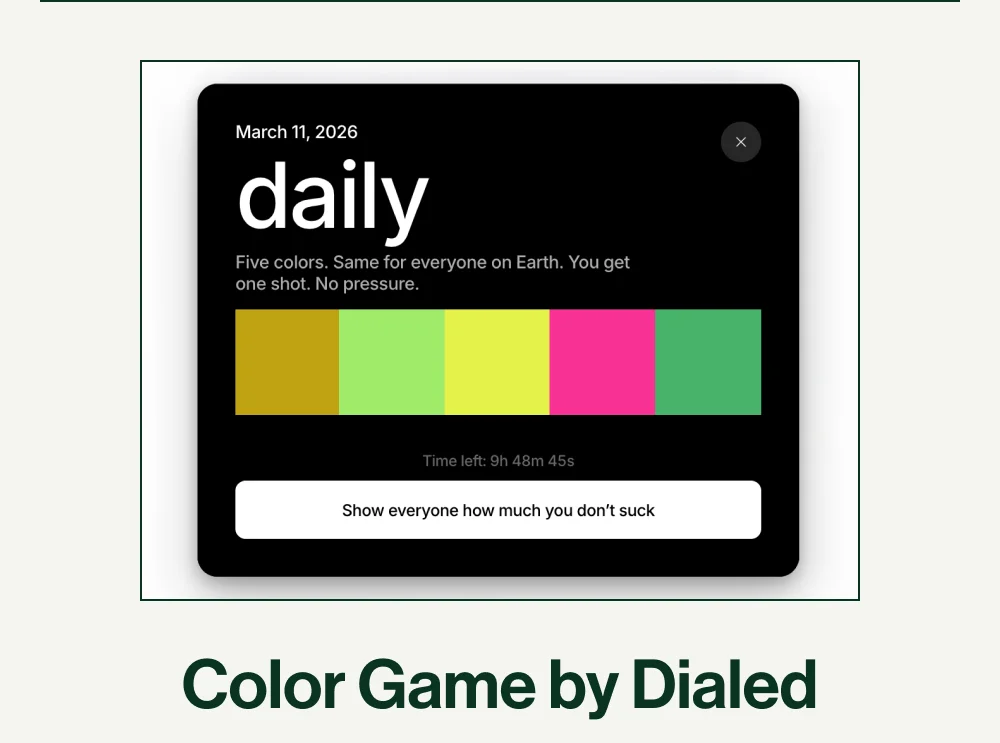 Color Game by Dialed