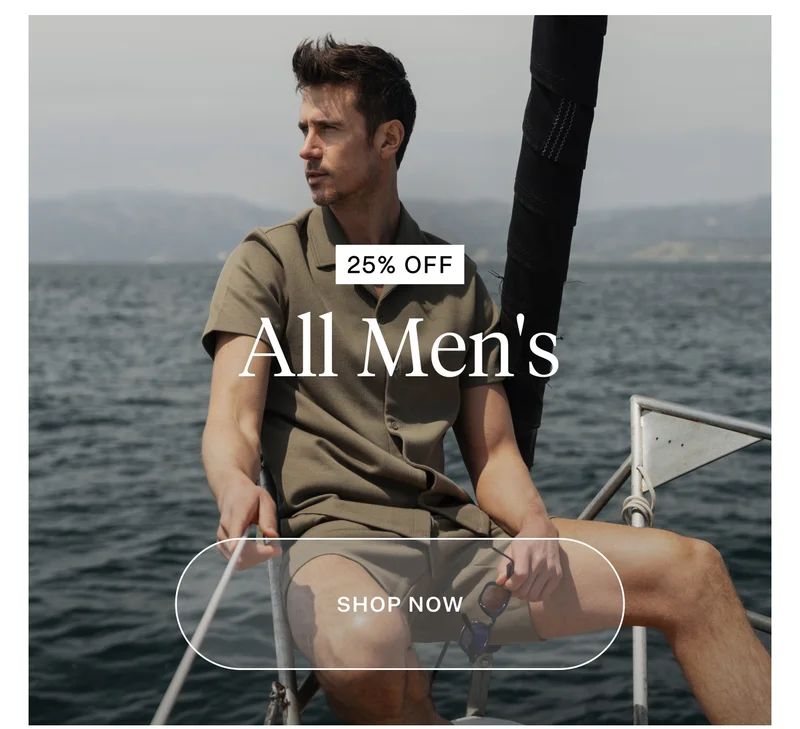 Shop Men's 25% Off Sitewide