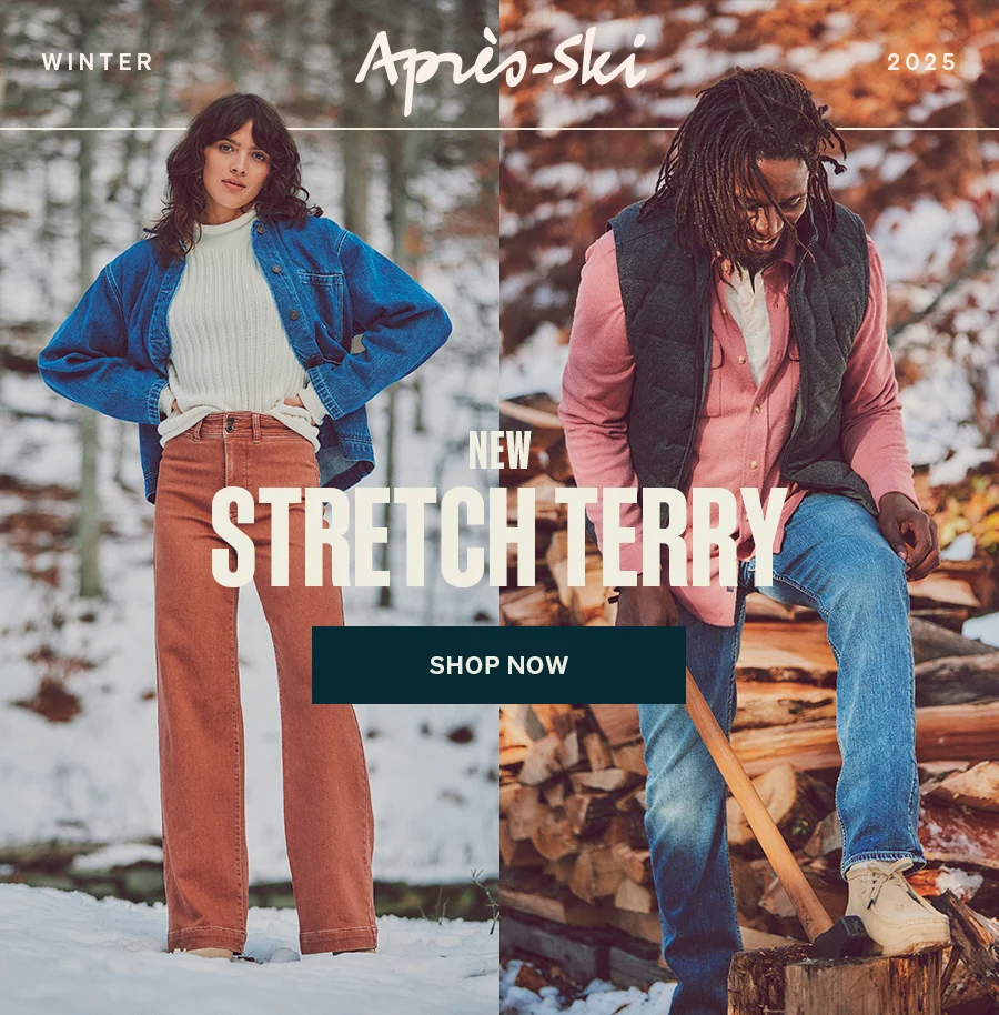 New Stretch Terry Shop Now