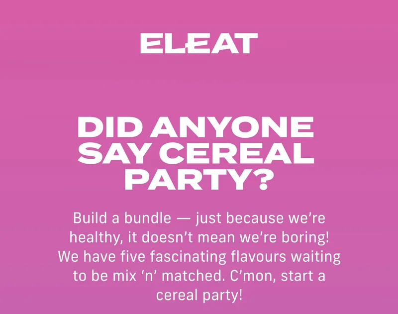 Did anyone say cereal party?