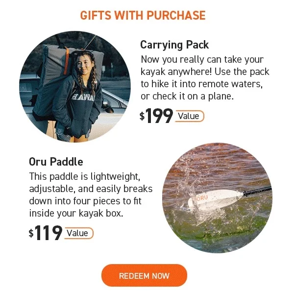 New Deal of the Week! Get a FREE Paddle + Pack ($318 Value) with any sport model purchase! Welcome to portability, perfected.