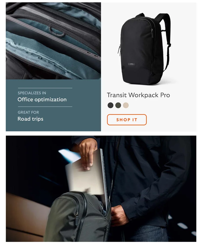 Transit Workpack Pro Specialises in: OFFICE OPTIMIZATION Great for: ROAD TRIPS