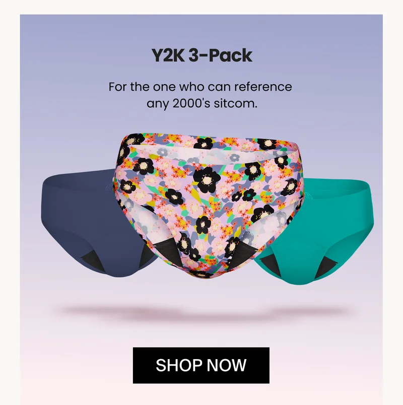 Y2K 3-Pack. For the one who can reference any 2000s sitcom. SHOP NOW