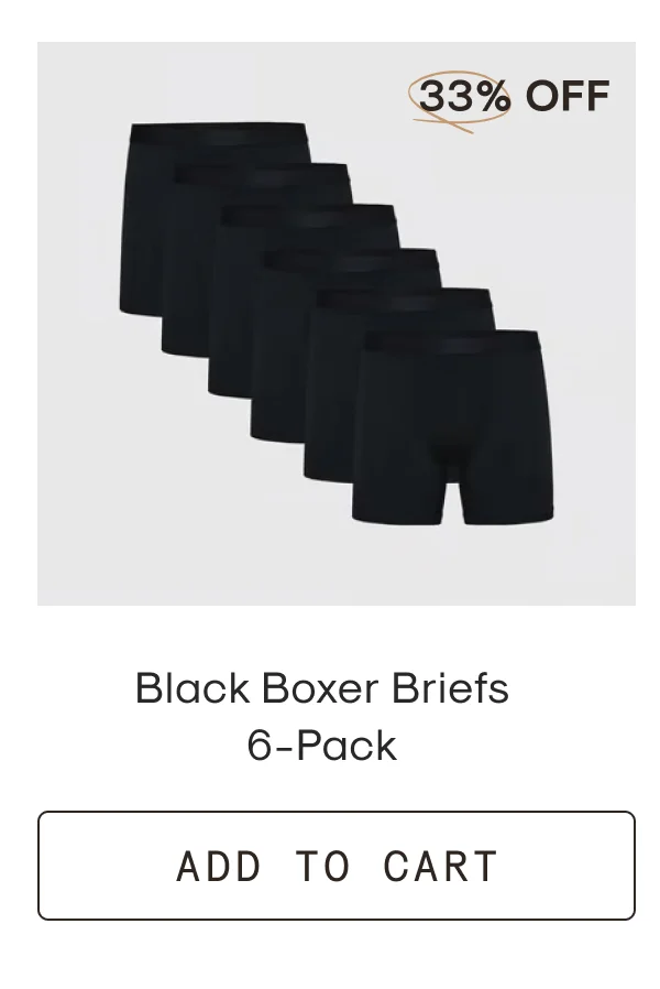Black Boxer Briefs 6-Pack