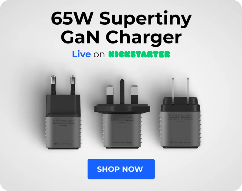 65W Supertiny GaN Charger Live on Kickstarter