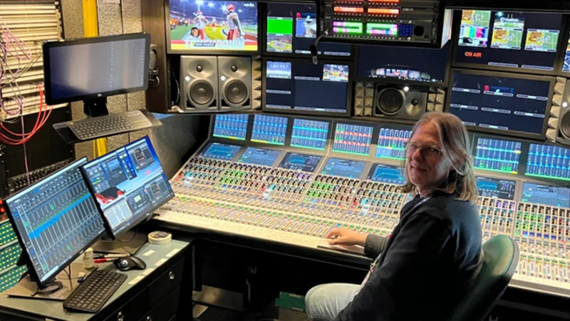 2023 Super Bowl Broadcast Mixed with Waves