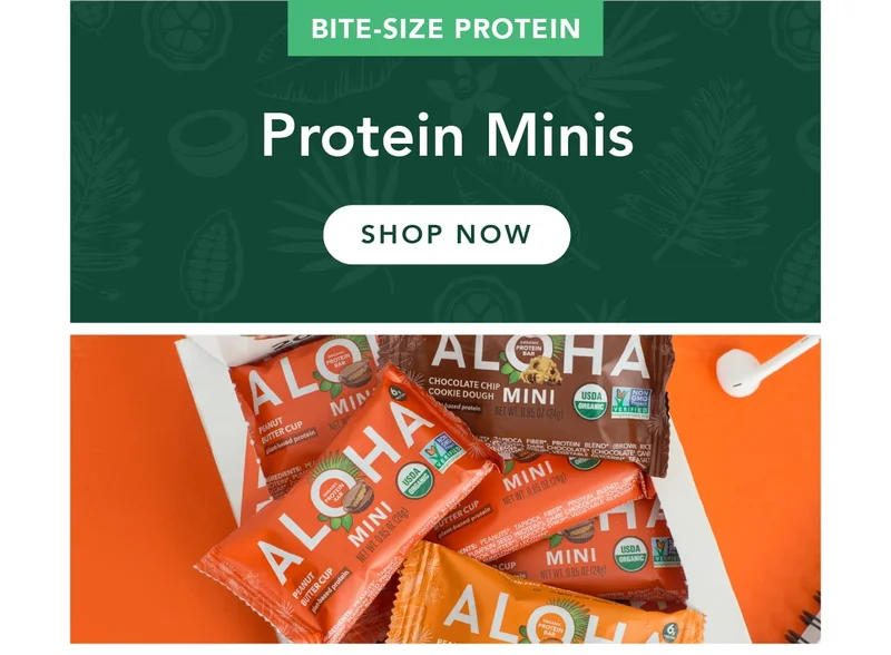 Shop mini protein bars