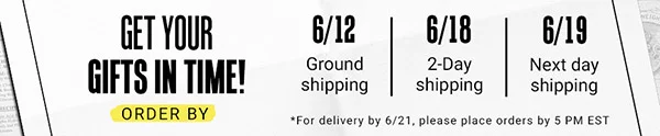 Get your gifts in time