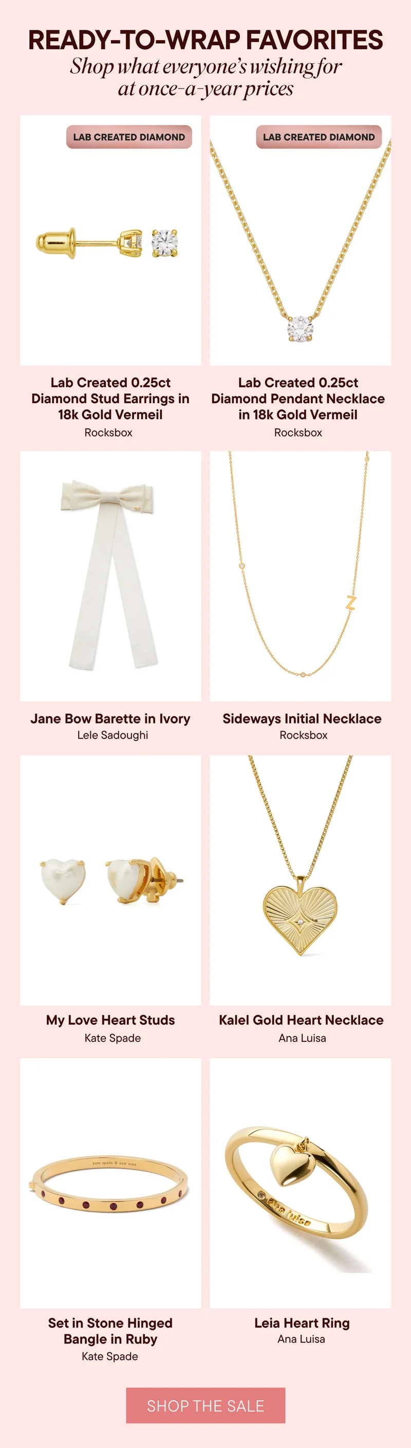 Sparkle under the tree. Shop the most-loved pieces before the savings end tonight