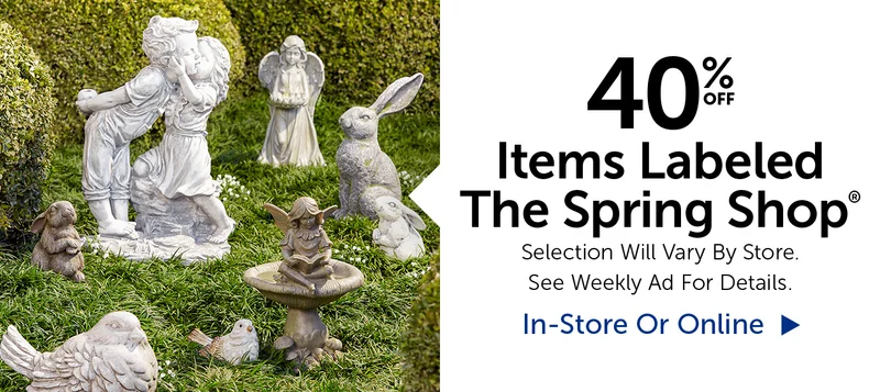 40% Off Items Labeled The Spring Shop® - Selection Will Vary By Store