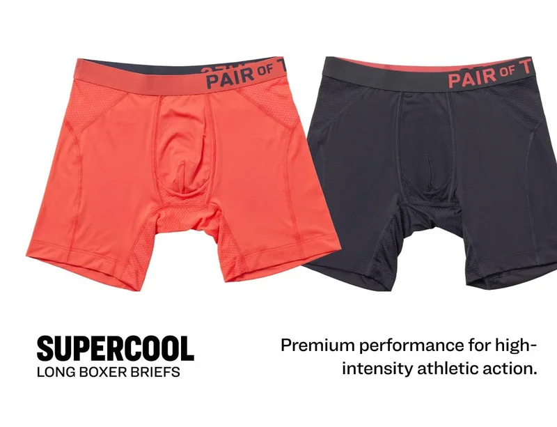 SUPERCOOL LONG BOXER BRIEFS - Premium performance for high-intensity athletic action.