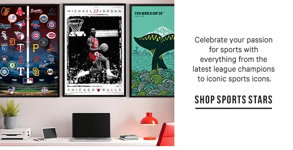 Celebrate your passion for sports with everything from the latest league champions to iconic sports icons: SHOP SPORTS STARS