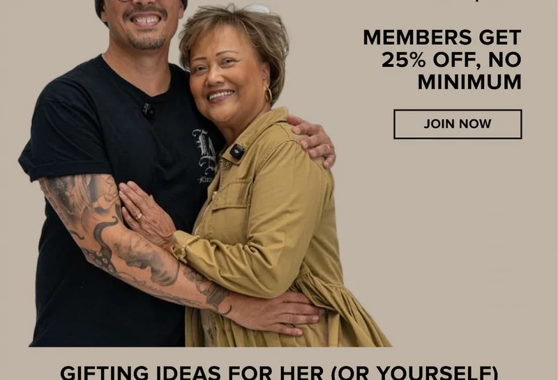 members get 25% off, no minimum - join now.