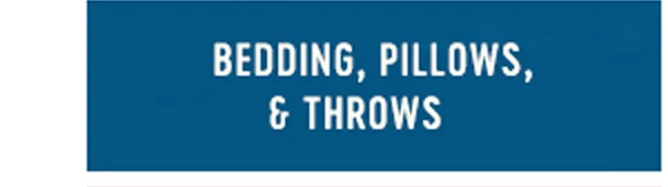 bedding, pillows. and throws