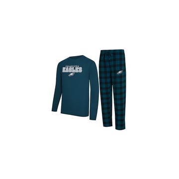 NFL Officially Licensed Men's Long Sleeve Tee Pajama Set