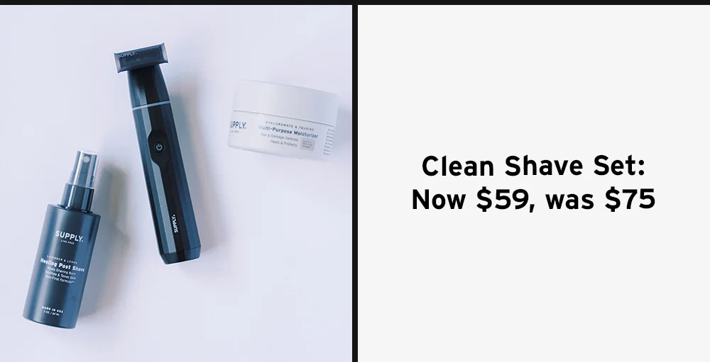 Clean shave set
