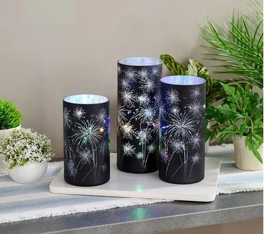 Set of 3 Celebration Hurricanes by Valerie