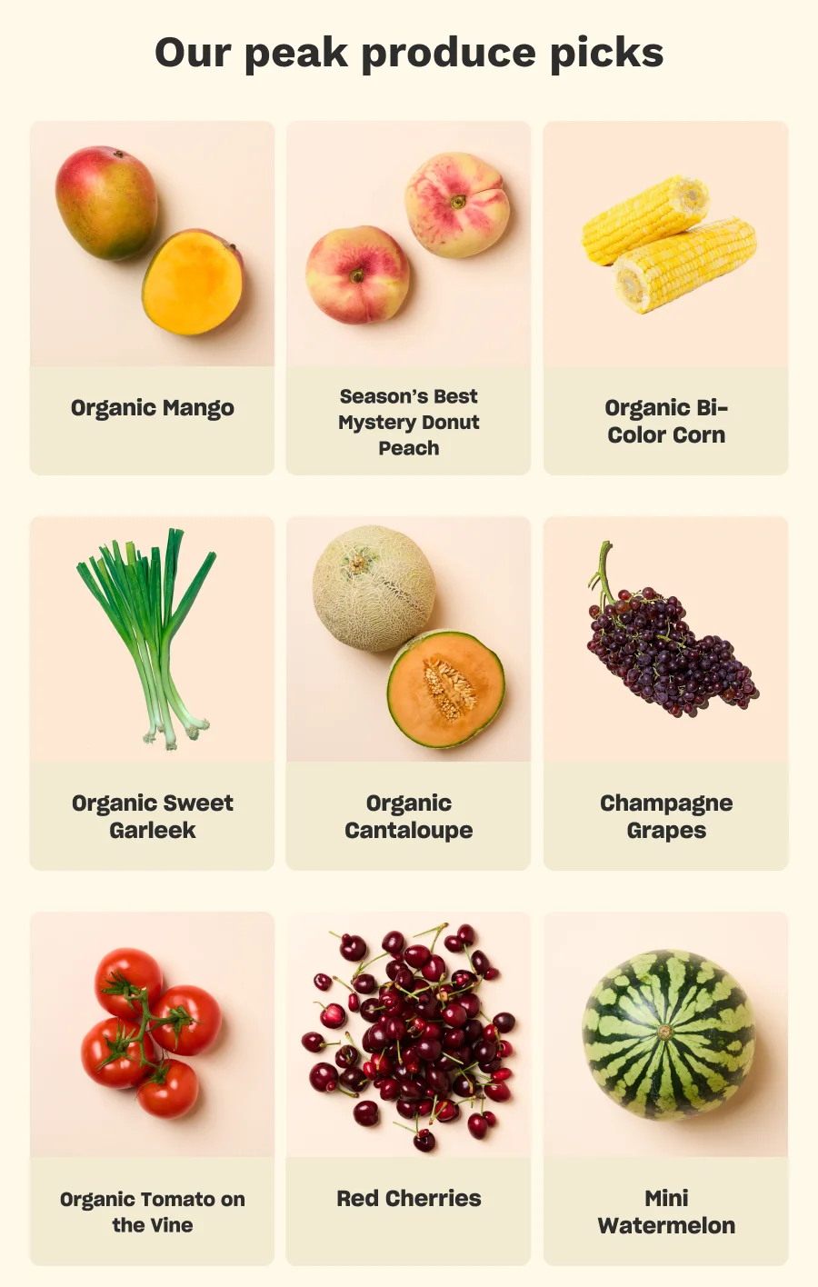 Our peak produce picks