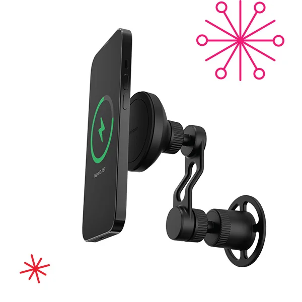 snap+ wireless charging vent mount