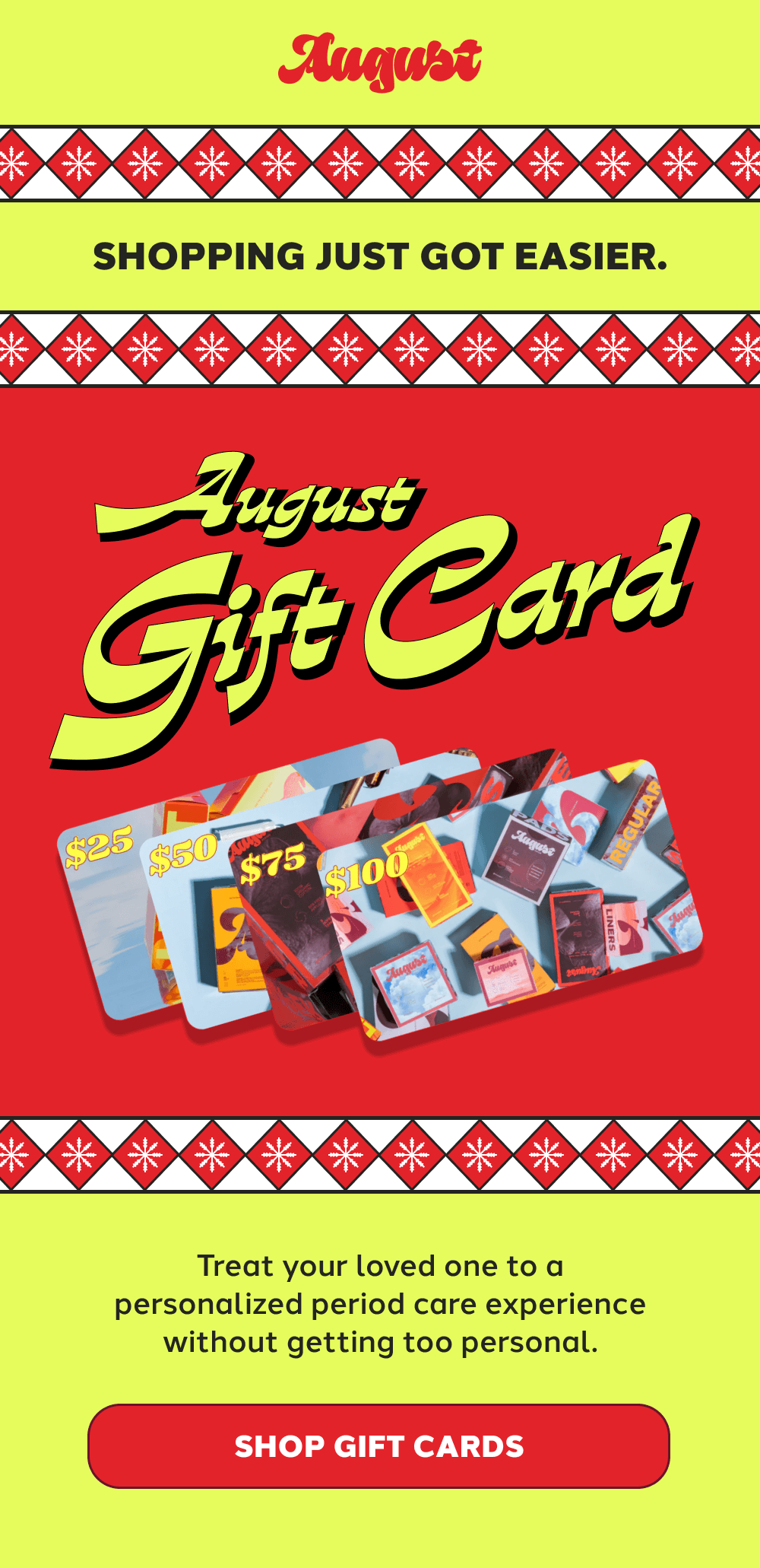 Shopping Just Got Easier. [ SHOP GIFT CARDS ]