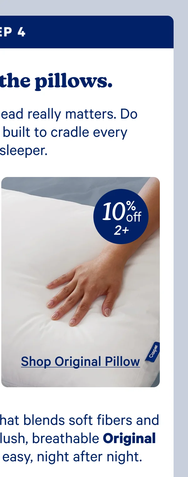 original pillow pack