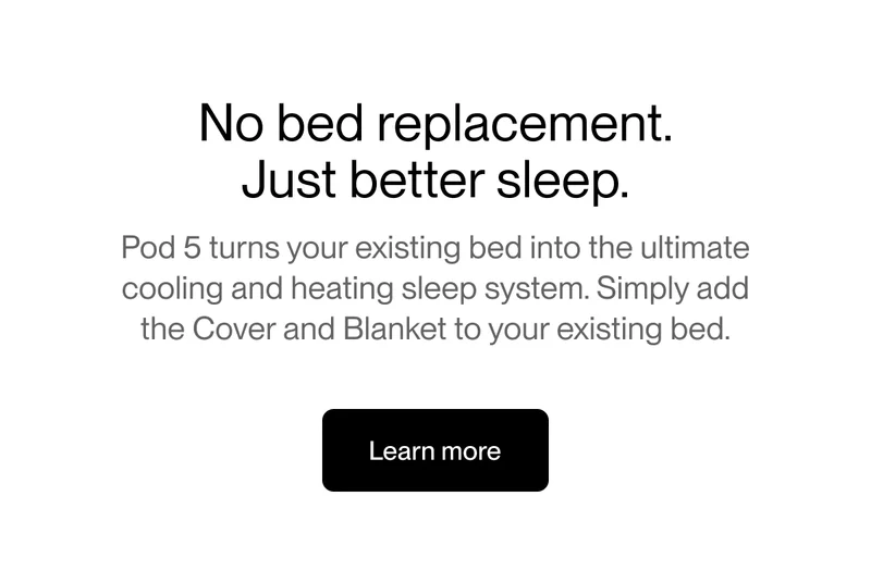 No bed replacement. Just better sleep.