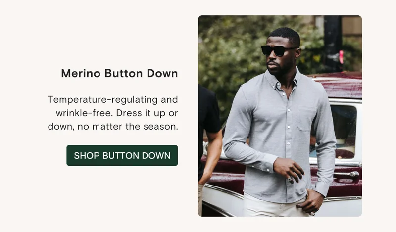 Merino Button Down