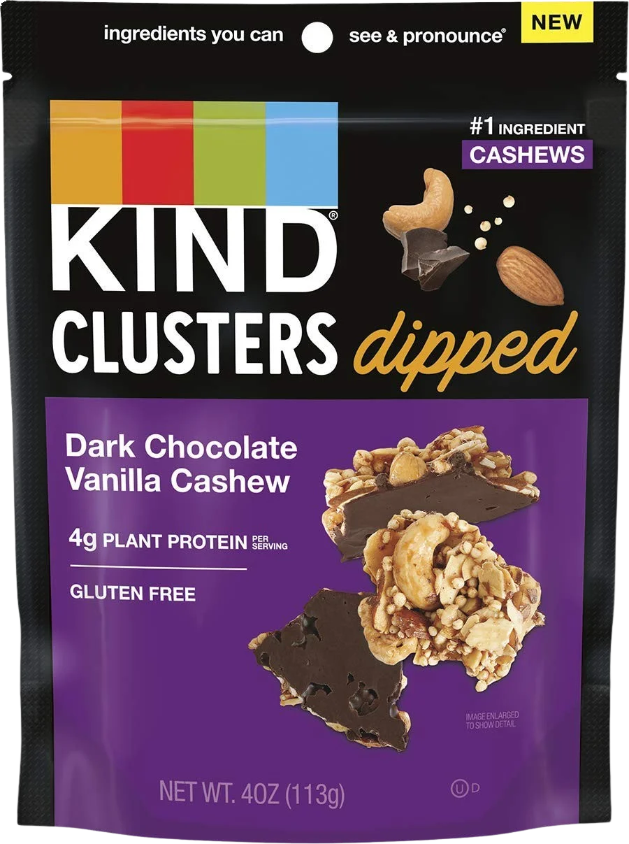 Image of KIND Dark Chocolate Vanilla Cashew Dipped Clusters