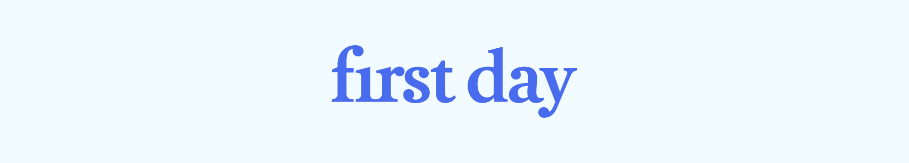 first day logo