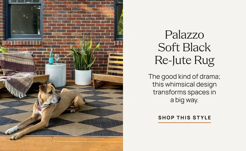 Palazzo Soft Black Re-Jute Rug
