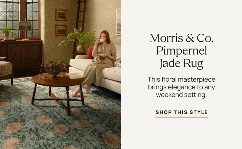 Morris and Co. Pimpernel Jade Rug