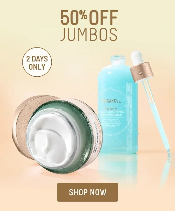 50% off jumbos