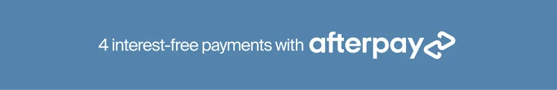 4 interest-free payments with Afterpay