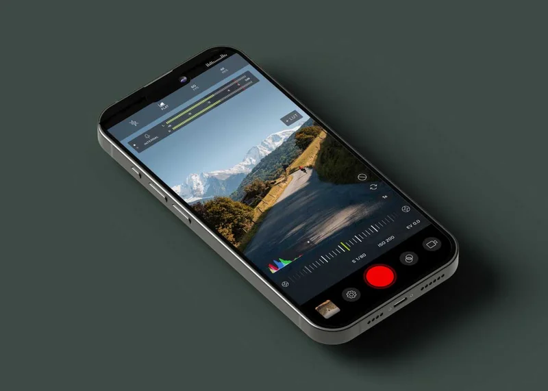 Image of an iPhone 16 with the Pro Camera App open and a beautiful image on the screen.