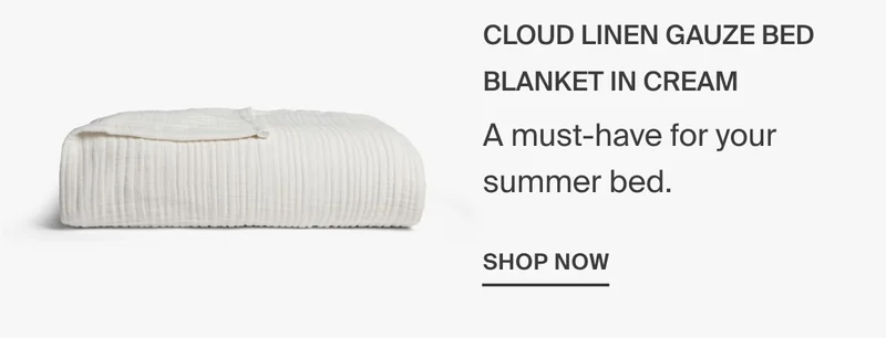 Cloud Linen Gauze Bed Blanket