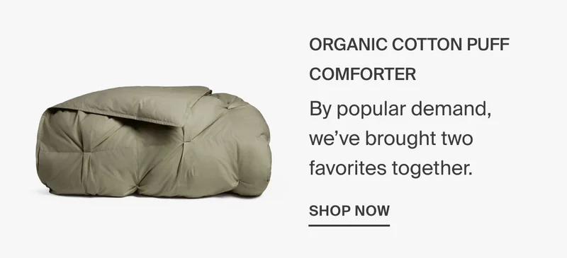 Organic Cotton Puff Comforter