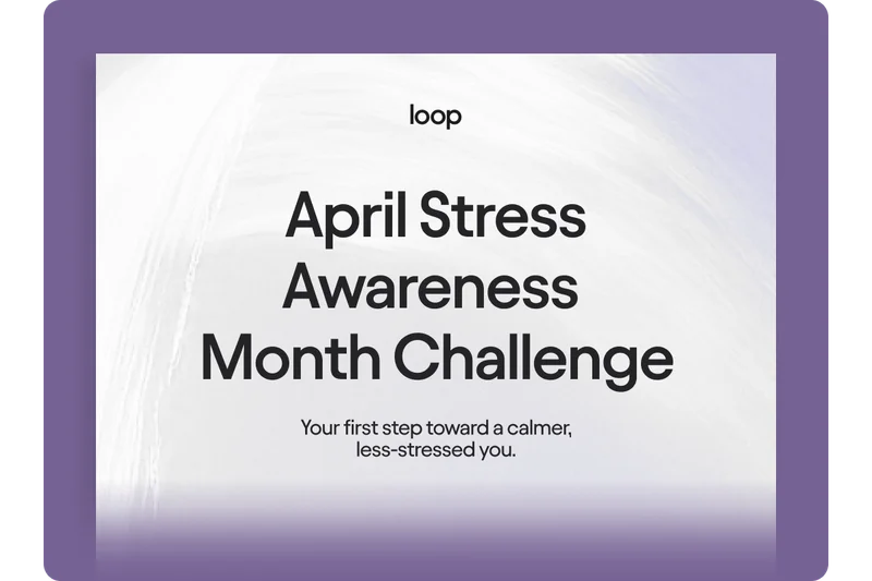 April Stress Awareness Month Challenge