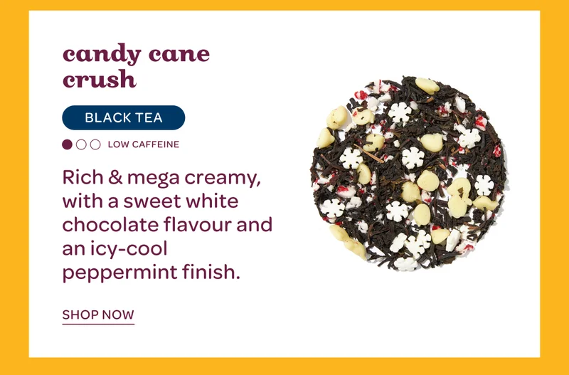 Candy Cane Crush - Rich & mega creamy, with a sweet white chocolate flavour and an icy-cool peppermint finish. - Shop now