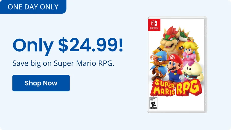 ONE DAY ONLY Only $24.99! Save big on Super Mario RPG. Shop Now