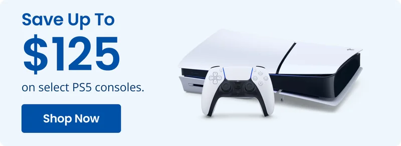 Save Up To $125 on select PS5 consoles. Shop Now