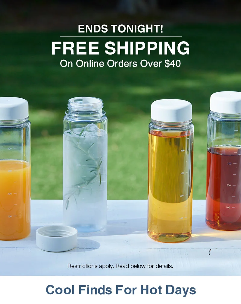 Ends Tonight! Free Shipping On Online Orders Over $40