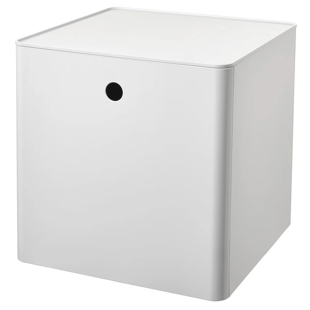 white storage box with lid