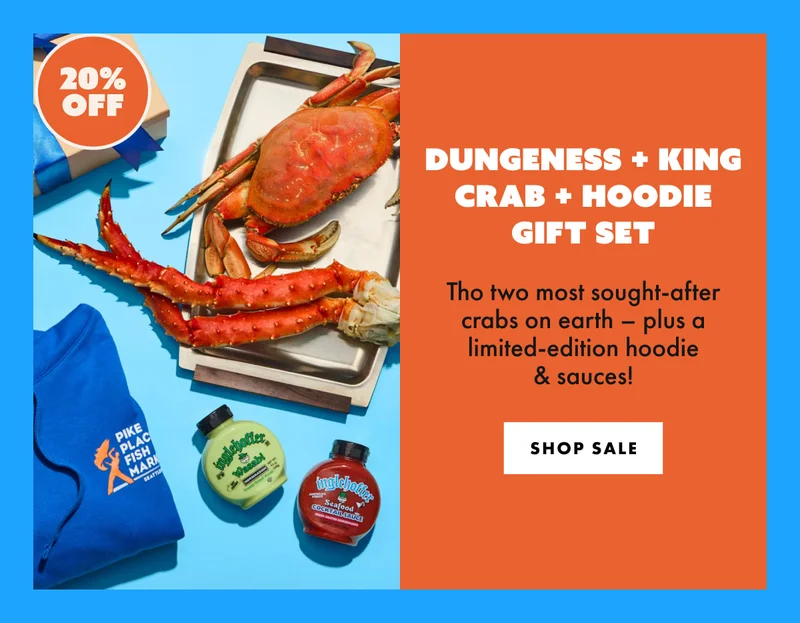 Dungeness + King Crab + Hoodie Gift Set