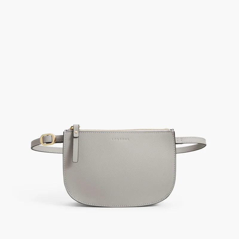 Image of Waverley 2 - Saffiano Leather - Light Grey / Gold / Grey